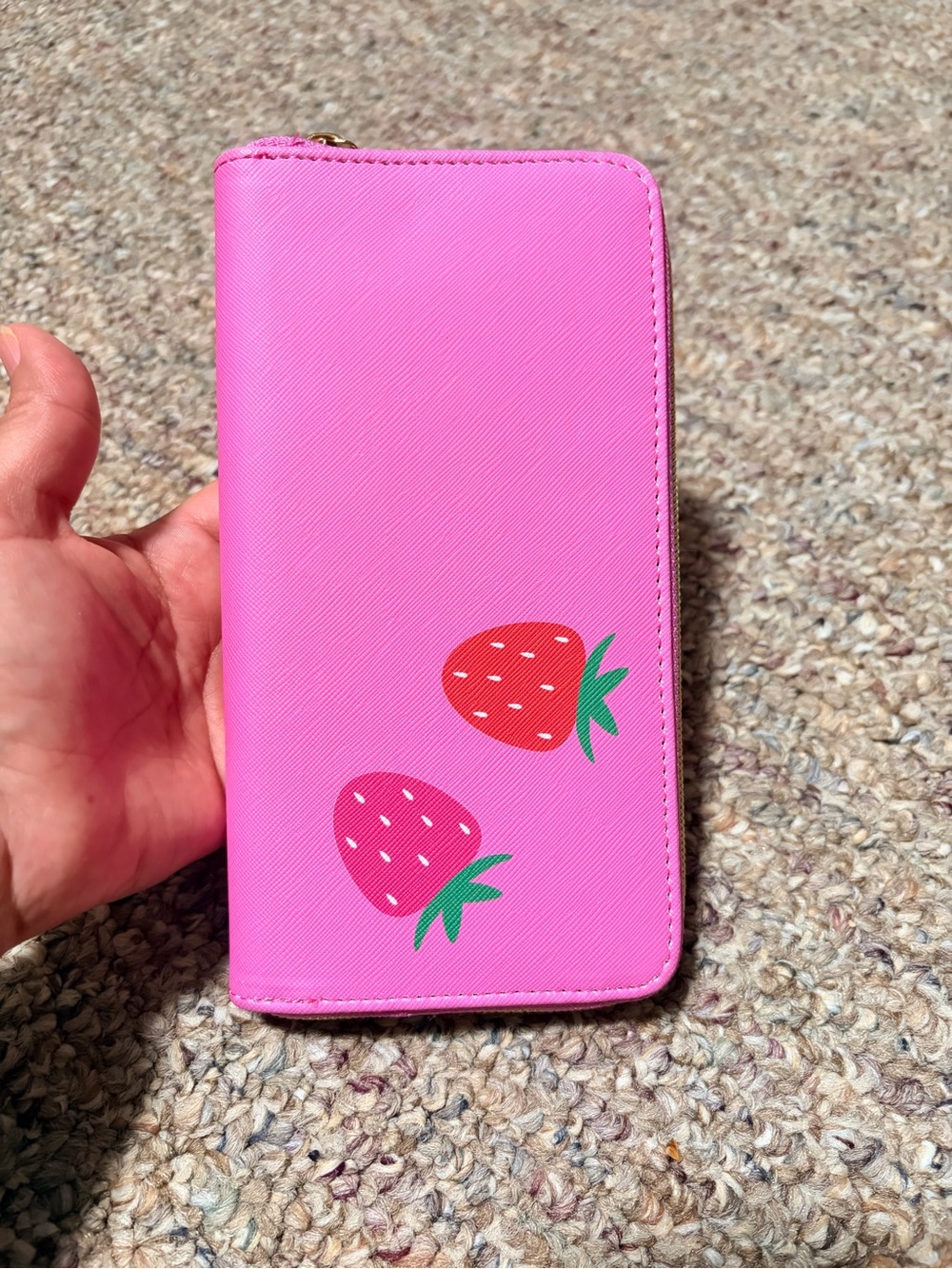 Dabney Lee NWOT Strawberry Zip Wallet